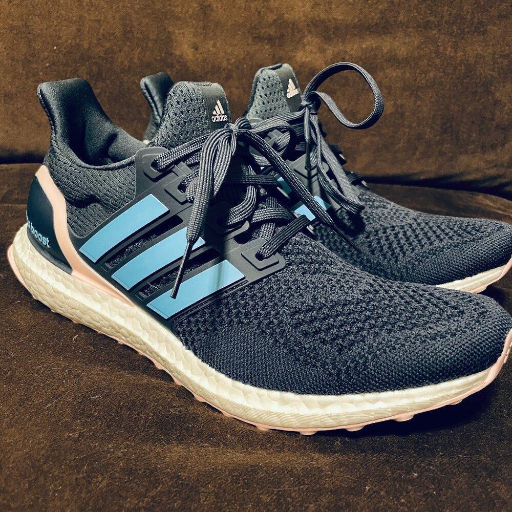 Adidas Ultraboost 1.0 Shadow Navy Blue Pink Running Shoes ID5883 10 US Medium